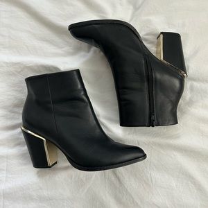 Aldo Heeled Booties with a GOLD heel
